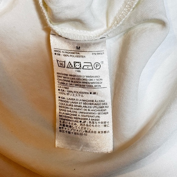 Banana Republic Ivory Smocked Waist Peplum Blouse Bridal Medium Officecore - Picture 7 of 7